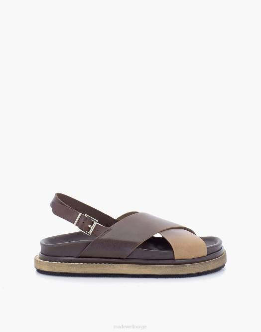 Madewell fottøy brun kvinner alohas marshmallow-sandaler i skinn 260F2728 Madewell fottøy brun kvinner alohas marshmallow-sandaler i skinn 260F2728