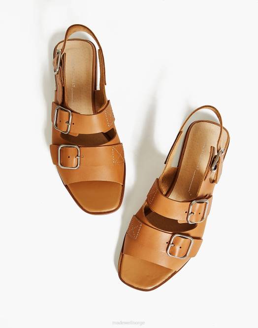 Madewell fottøy tan kvinner med hensikt blanke jiji-sandaler i skinn 260F2724 Madewell fottøy tan kvinner med hensikt blanke jiji-sandaler i skinn 260F2724